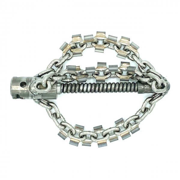 Kettenschleuder mit Hartmetall-Spikes, 22mm T-Nut (7/8")