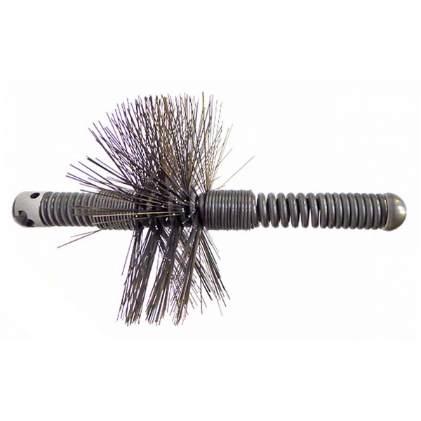 Drain brush tool 22mm (7/8") T-Nut, plain wire, ball head