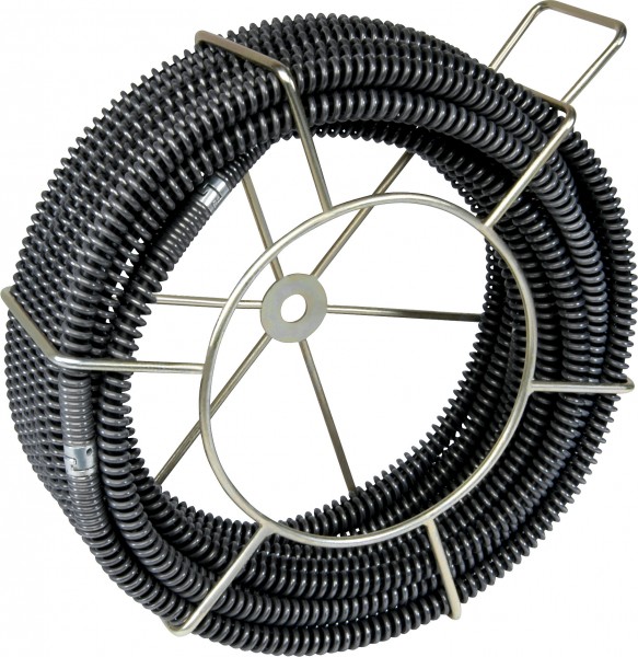 5 drain cleaning cables with core (SMK) Ø16mm 5/8" in basket