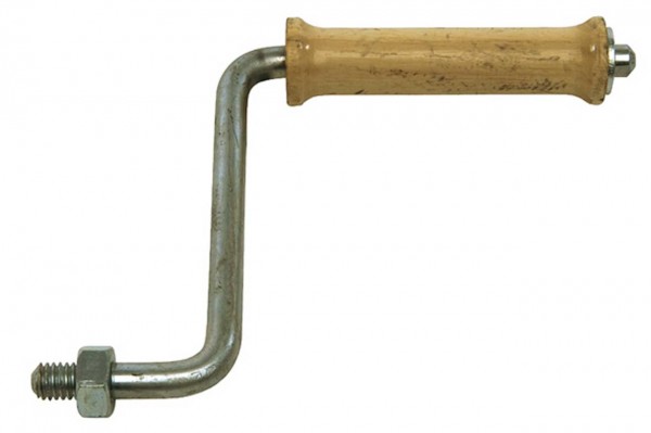 wooden crank for drain cleaning cables with 1/2" WW thread
