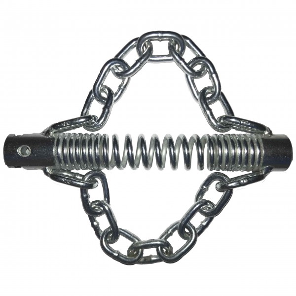 Chain knocker extra flexibel 22mm T-Nut (7/8"), 2 smooth chains