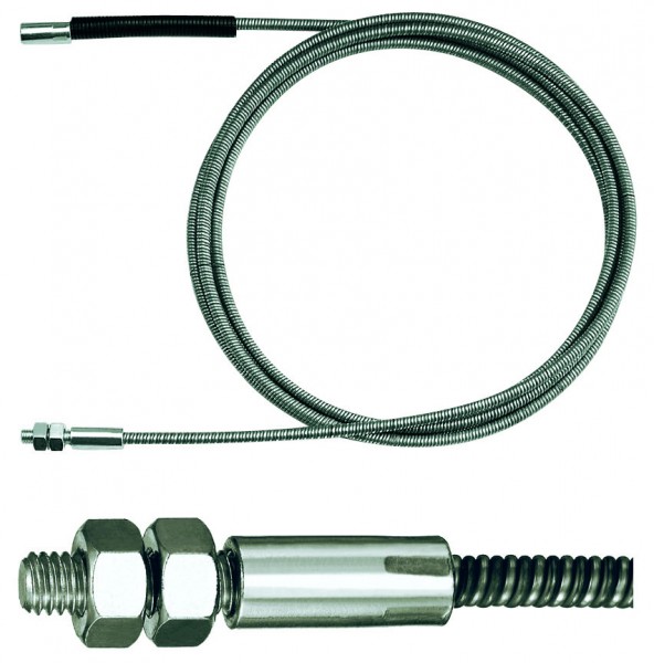 Extension for drain cleaning cables 10mm with threaded coupling