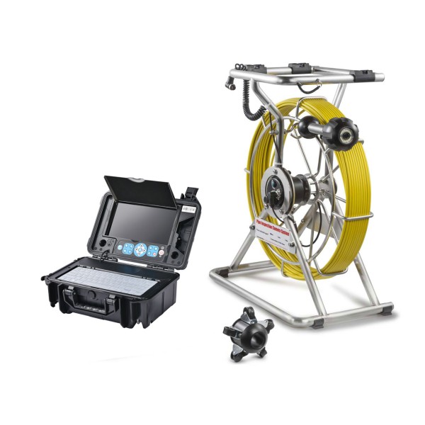 Caméra à tube 60m avec auto-nivellement tête de caméra 38mm, emetteur optionnel 512 Hz