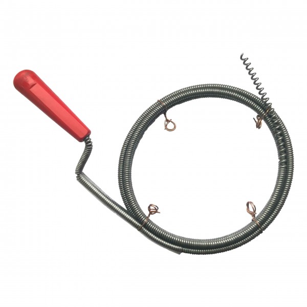 Spirale de nettoyage de tuyaux Ø 6mm x 1,5m avec pointe de foret