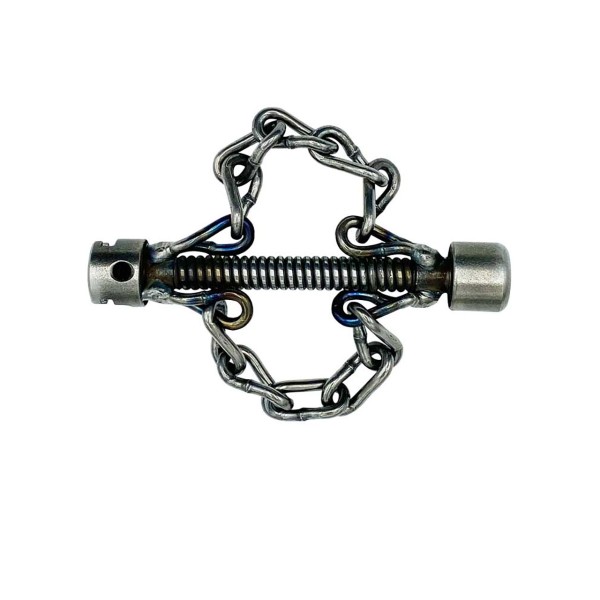 Short chain knocker, 8mm core, 16mm T-slot, 2 smooth chains