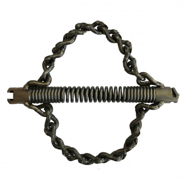 chain knocker with 22mm (7/8") male coupling, smooth chains